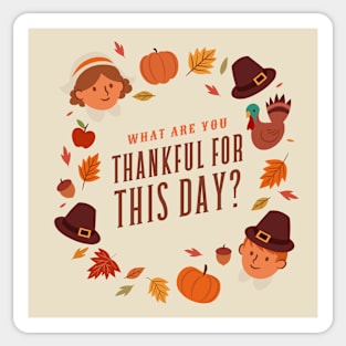 Thankful Thanksgiving Sticker